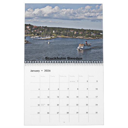 Calendrier Mural La Baltique (Jan 2026)