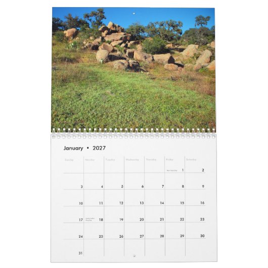 Calendrier Mural La beauté 2010 de la nature (Jan 2027)