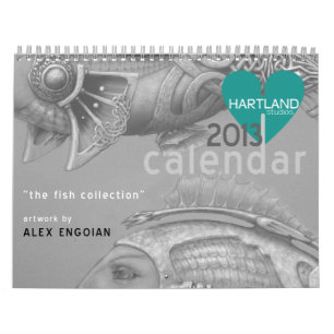 Calendrier Mural la collection "fish"
