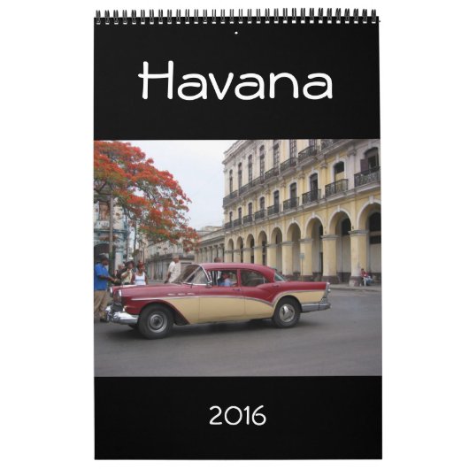 Calendrier Mural la Havane Cuba 2016 (Protection)