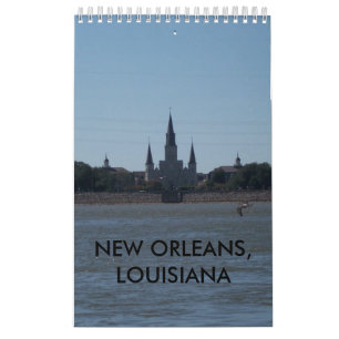 CALENDRIER MURAL LA NOUVELLE-ORLÉANS, LOUISIANE