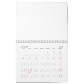 CALENDRIER MURAL LA PREMIÈRE FAMILLE DE L'AMÉRIQUE (Jan 2026)