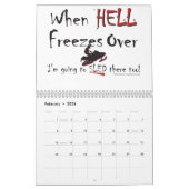 Calendrier Mural LA SNOWMOBILING-ÊTRE-VIE-zazz (Feb 2026)