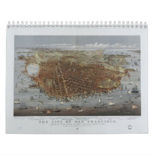 Calendrier Mural La ville de San Francisco la Californie à partir