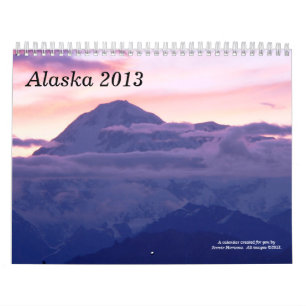 Calendrier Mural L'Alaska, 2013