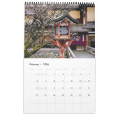 Calendrier Mural Lanterns japonais (Feb 2026)