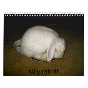 Calendrier Mural lapin idiot