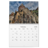 Calendrier Mural L'Arménie (Feb 2026)