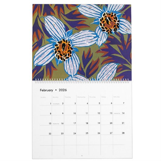 Calendrier Mural L'art d'Eugène Séguy (Feb 2026)