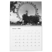 Calendrier Mural L'Autriche vintage Vienne 1970 (Jan 2026)