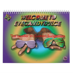 Calendrier Mural Le Chef dans des lunettes de soleil faites sur