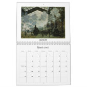 Calendrier Mural Le ~ impressionniste variable pour 2018 (Mar 2027)
