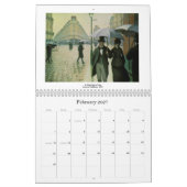 Calendrier Mural Le ~ impressionniste variable pour 2018 (Feb 2027)