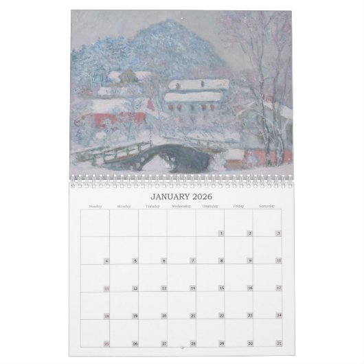 Calendrier Mural Le ~ impressionniste variable pour 2019 (Jan 2026)