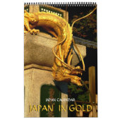Calendrier Mural Le Japon en or (Protection)