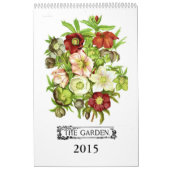Calendrier Mural Le jardin 2015 (Protection)