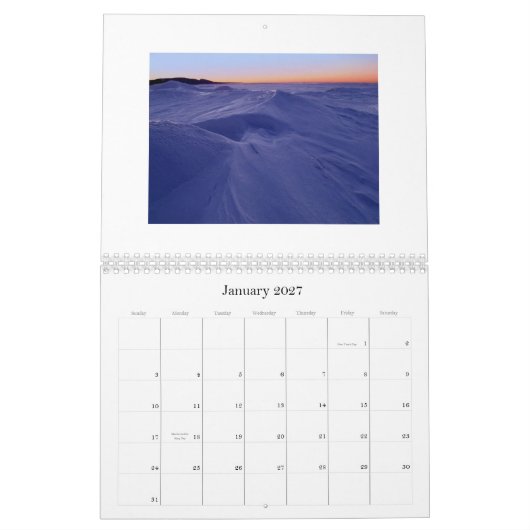 Calendrier Mural Le Michigan HAUT - customisé (Jan 2027)