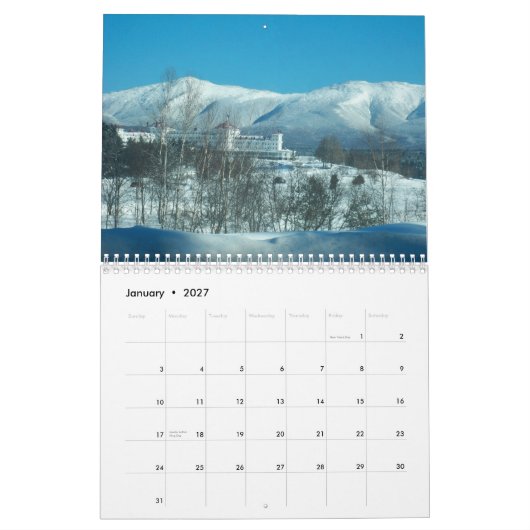 Calendrier Mural Le New Hampshire 2013 (Jan 2027)