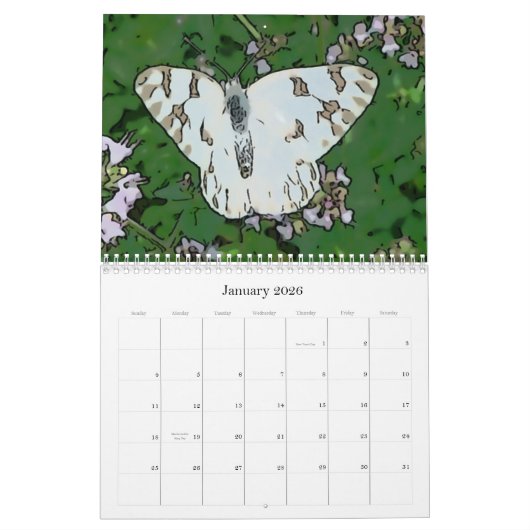 Calendrier Mural Le nouveau jour fait du jardinage style (Jan 2026)