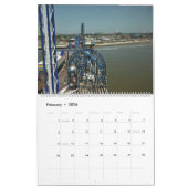 Calendrier Mural Le pilier Galveston le Texas de plaisir de (Feb 2026)