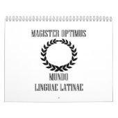 Calendrier Mural Le plus grand professeur latin du monde (mâle) (Protection)