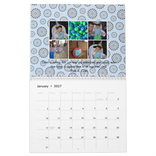 Calendrier Mural Le Pricketts 2008 (Jan 2027)