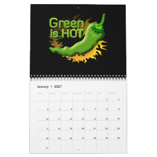 Calendrier Mural Le vert est CHAUD