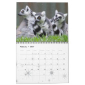 CALENDRIER MURAL LEAPING LEMURS (Feb 2027)