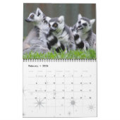 CALENDRIER MURAL LEAPING LEMURS (Feb 2026)