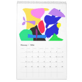 Calendrier Mural L'eau rose excessive d'aubergine de Sun de (Feb 2026)