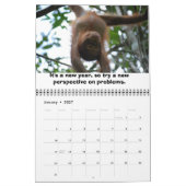 Calendrier Mural Leçons de la jungle Faune Orangutans (Jan 2027)