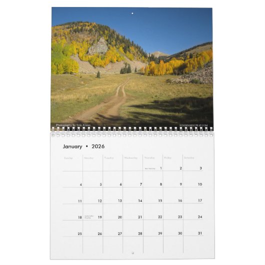 Calendrier Mural L'enchilada entière - Moab, Utah (Jan 2026)