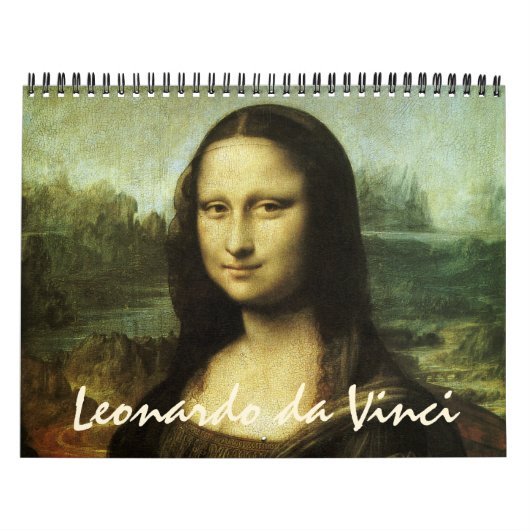Calendrier Mural Léonard de Vinci Peintures et croquis (Protection)