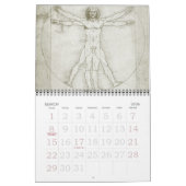 Calendrier Mural Léonard de Vinci Peintures et croquis (Mar 2026)