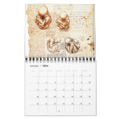 Calendrier Mural LEONARDO DA VINCI Dessins 2015 (Jan 2026)