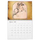 Calendrier Mural LEONARDO DA VINCI Dessins 2017 (Feb 2027)