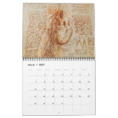Calendrier Mural LEONARDO DA VINCI Dessins 2017 (Mar 2027)