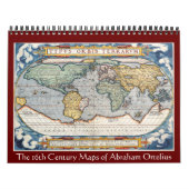 Calendrier Mural Les cartes d'Abraham Ortelius 2012 (Protection)