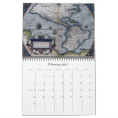 Calendrier Mural Les cartes d'Abraham Ortelius 2012 (Feb 2027)