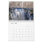 Calendrier Mural Les cascades classent 2017 - 2 pages petites (Jan 2027)