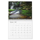 Calendrier Mural Les cascades classent 2017 - 2 pages petites (Feb 2027)