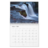 Calendrier Mural Les cascades classent 2017 - 2 pages petites (Mar 2027)