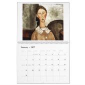 Calendrier Mural Les femmes de Modigliani 2026 (Feb 2027)