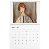 Calendrier Mural Les femmes de Modigliani 2027 (Mar 2027)