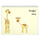 Calendrier Mural Les girafes classent 2013. Bandes dessinées (Protection)