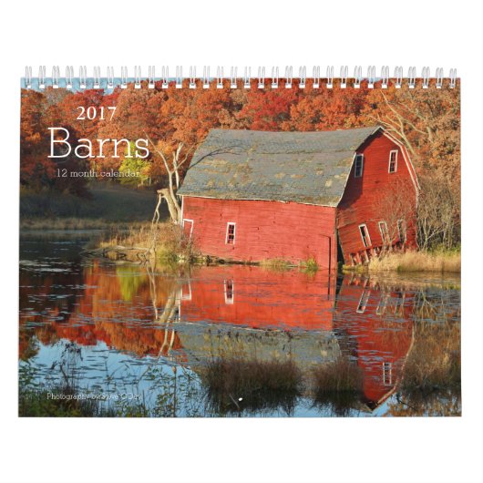 Calendrier Mural Les granges classent 2017 (Protection)