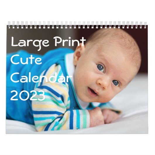 Calendrier Mural Les gros caractères personnalisés classent 2014 (Protection)