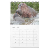 Calendrier Mural Les mamans et les animaux africains de bébés (Mar 2027)
