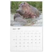Calendrier Mural Les mamans et les animaux africains de bébés (Mar 2027)
