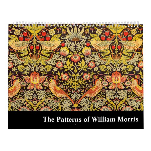 Calendrier Mural Les Motifs de William Morris (Protection)